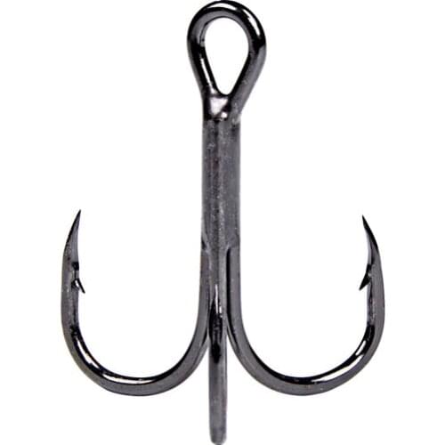 Balleo 20pcs/lot 1/0 2/0 3/0 CP Point Treble Hook 2X strong for huge big sea fishing Tuna Fishing with inverted T Groove