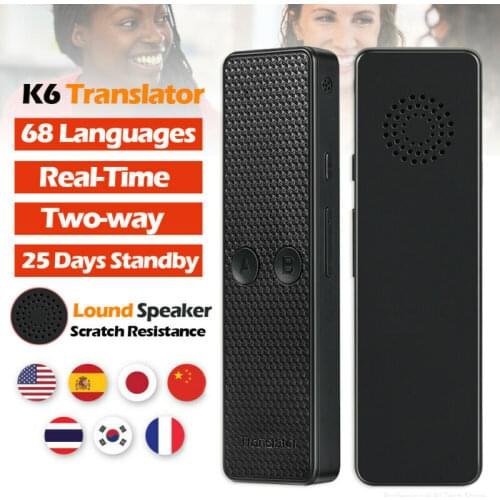 X6 Smart Translation Intelligent Translator Portable 68 Language Instant Voice Device