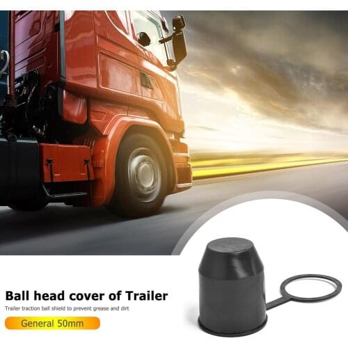 Universal 50mm Auto Tow Bar Ball Cover Cap Hitch Caravan Trailer Towball Protect Classic Colors and Simple Durable Design