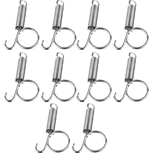 10PCS Multi-Purpose Rabbit Cage Door Spring Hook Bird Cage Utensil Fixed Hook Pigeon Cage Door Spring Hook
