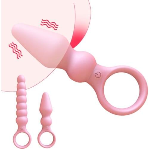 Vagina Dildo Vibrators Anal Beads Prostate Massage G-spot Clit Stimulation Butt Plugs Sex Toy For Couple Silicone Anal Vibrators