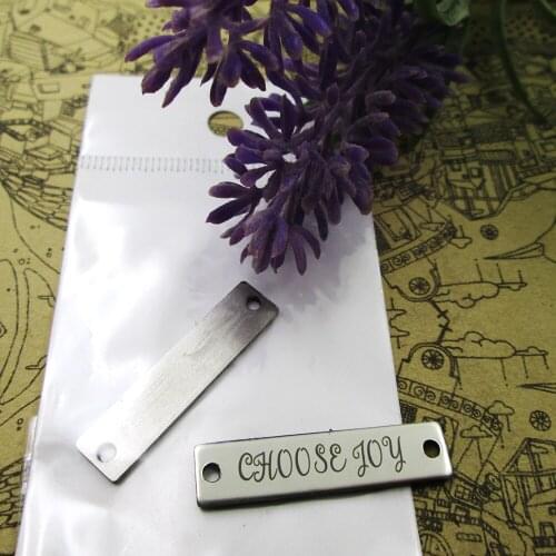 20pcs-- Choose Joy Connector stainless steel charms more style for choosing DIY Charms pendants for necklace 30x7mm