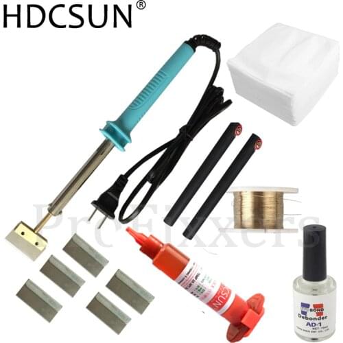 7 in 1 tp-2500 UV glue Optical Clear Adhesive dispergator + solder iron Hot Blade Decal Remover glue LCD touch screen repair