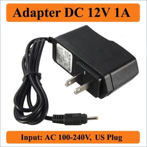 12V 1A US plug AC DC Adapter AC100-240V To DC 12V Power Supply For 3528 5050 LED Strips, IP/CCTV Camera, Security Camera