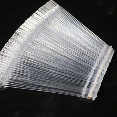 Free Shipping 50colors 13x9cm Nail Art Display Board Nail Tips Board Nails Practice Clear Color Perfect For Nails