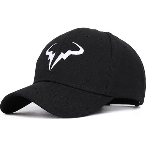 High Quality Embroidery Rafael Nadal Baseball Cap Hip Hop Summer Cotton Tennis Player Dad Hat CapOutdoor Curved Sports Hat