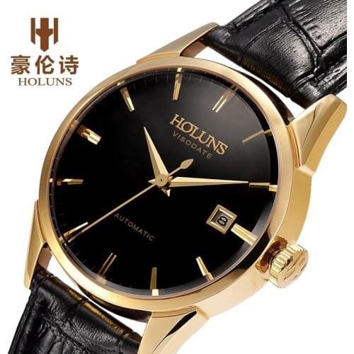 Fashion Mens Automatic Machinery Top Brand Luxury Business All Steel Champion Watch Clock Clock Time All Steel Watch Mens Gift