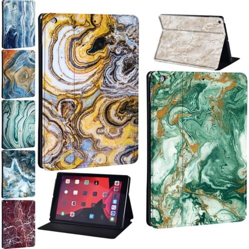 Tablet Case for Apple Ipad Mini 12345/ipad 2/3/4 /Ipad Pro 9.7 10.5 11/Air 1 2 3/ipad 5/6/7/8th PU Leather Marble Pattern Series