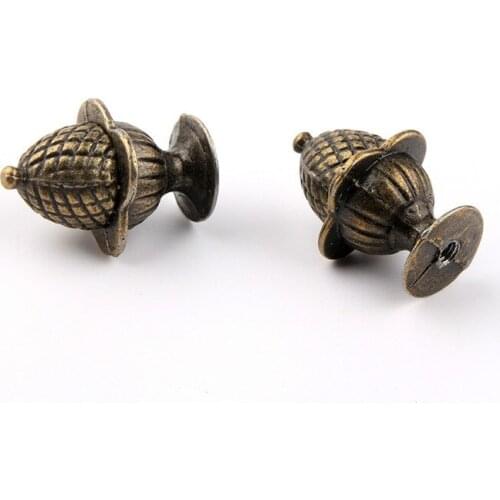 2pcs 23*30mmKitchen Handles Decorative Bronze Colored Zinc Alloy Single Hole Strawberry Furniture Knob/pull/handle