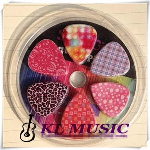 Celluloid guitar picks with 6pcs in blister packing,OEM guitar pick