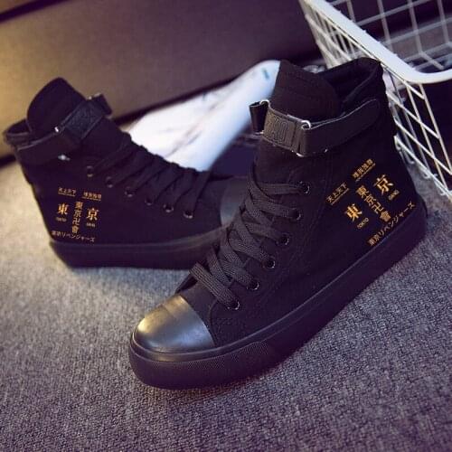 2021 Hot Anime Tokyo Revengers Casual Men Women Fashion Sneaker High Gang Shoes