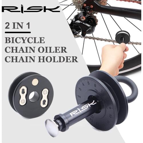Risk Bicycle Chain Clean Keeper Tool With Quick Release Lever For Barrel Shaft 12mm Bucket Shaft Frame Bike Chain Holder