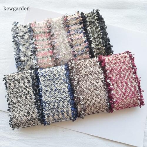 Kewgarden 2" 50mm Burr Woven Satin Ribbons Handmade Tape DIY Bowknot Craft Supplies Material Ribbon 2 Meters