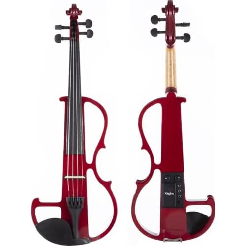 Kinglos advanced solid wood double for sale with padding bag bow handmade electric violin