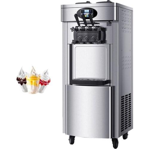 Commercial Ice Cream Machine Vertical Soft Serve Ice Cream Makers One Click Cleaning Ice Cream Machine Vending