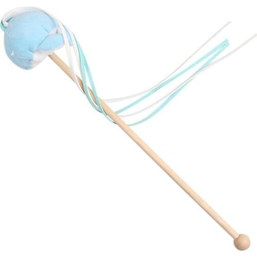 Legendog 1pc Funny Plush Cat Teaser Tassel Toy Interactive Catnip Pet Toy Kitten Wand Cat Toy Pet Supplies Pet Accessories