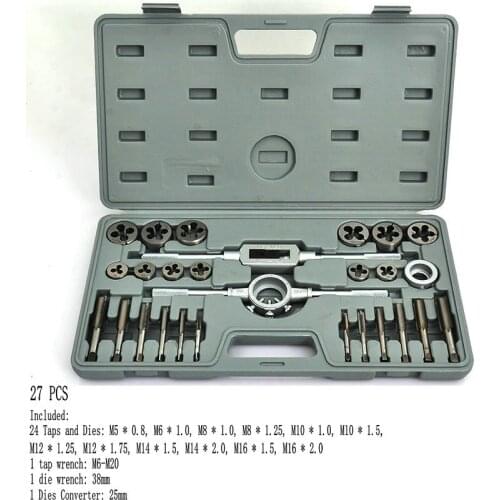 Taps Banya Hardware Tools / hand tapping wrench Banya cutter hand / 27PCS