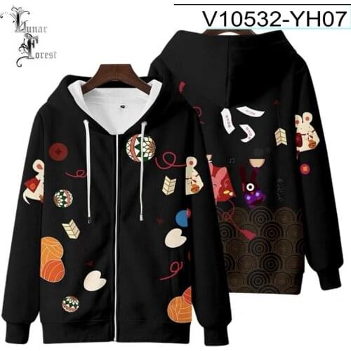 Toilet-Bound Hanako-kun 3D Printing Men/Women Autumn Fashion Japanese Anime Zipper Hoodies Sweatshirt Long Sleeves Plus Size