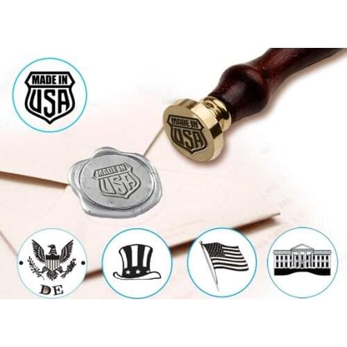 Customizable Patriotic & Military Design Wax Seal Stamp