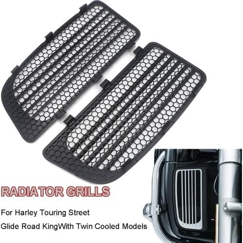Motorcycle Radiator Grill Lower Fairing Cover Fits Screens With Twin Cooled Models For Harley Touring Street Glide Road King