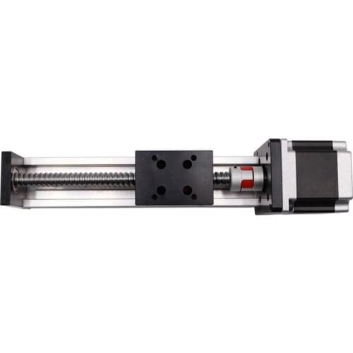 Single track Ball Screw Slide/CNC Precision Cross Linear Guide Slide Linear Module/Industrial Machinery Including motor
