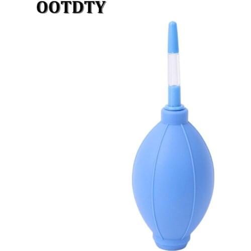 OOTDTY Blue/Red Flexible Cleaner Rubber Air Pump Lens Blower For Digital Camera Screen Dust