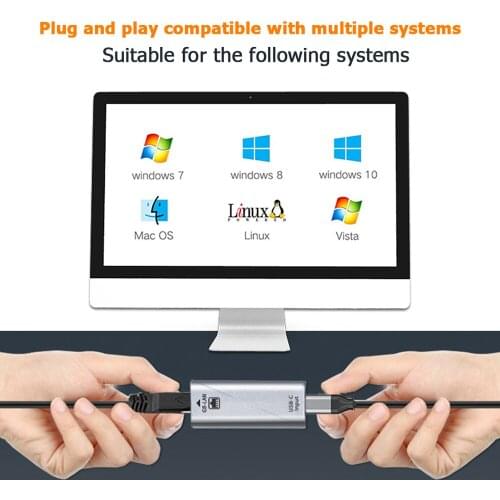 High Quality USB Type C to ETHERNET LAN Network RJ45 Adapter Converter For Android MacOS Win PnP