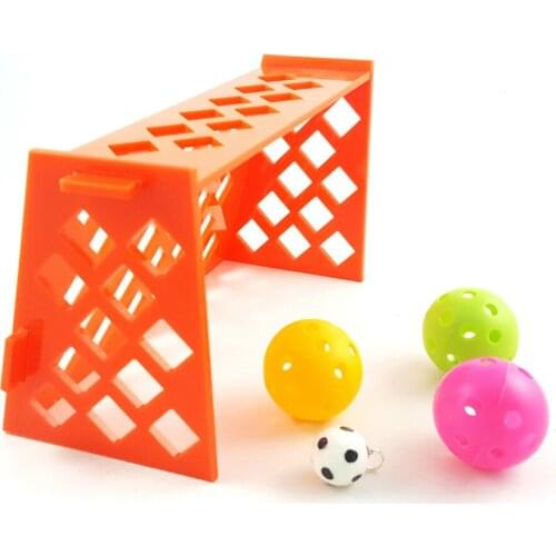 Pet Parrot Mini Soccer Football Field Bird Training Desktop Educational Puzzle Intelligence Development Toy Brid Training Toy