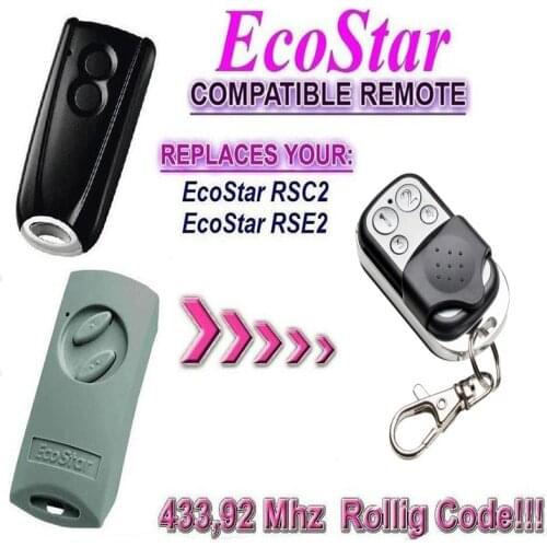 5pcs Hormann Ecostar RSE2 RSC2 comaptible replacement 433Mhz rolling code remote control Very good