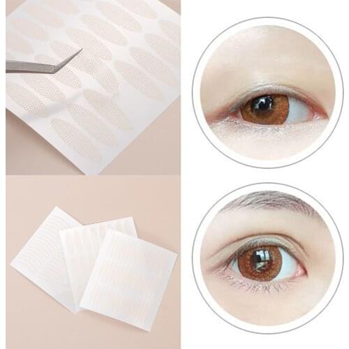 5Sheet Self-adhesive Invisible Eyelid Sticker Magic Lace Fiber Double-fold Eyelid Tape Natural Transparent Big Eyes Make up tool