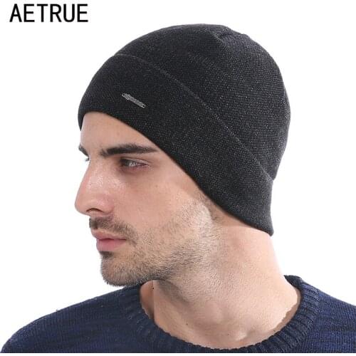 AETRUE Beanie Men Knitted Hat Winter Hats For Men Women Fashion Skullies Beaines Bonnet Brand Mask Casual Soft Skull Caps Hat