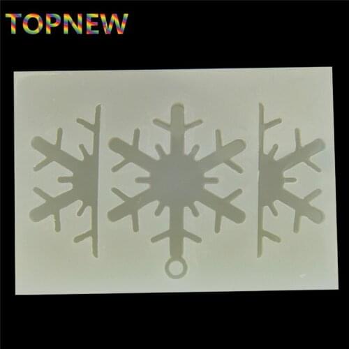 3D Snowflake Assembled Silicone Mold Cake Decorating Candy Molds Polymer Clay Craft Epoxy Resin Pendant Jewelry Making Tools