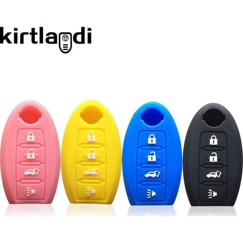 Silicone Key Cover Holder for Nissan Leaf Altima Murano Armada Versa Gt-r Maxima Patrol Rogue Sentra Keychain Fob Shell Case Set