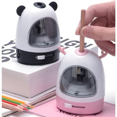 Tenwin 8016/8017 Smart Electric Pencil Sharpener Battery Mechanical Pencil Sharpener Thickness-adjustment for Student Pencils