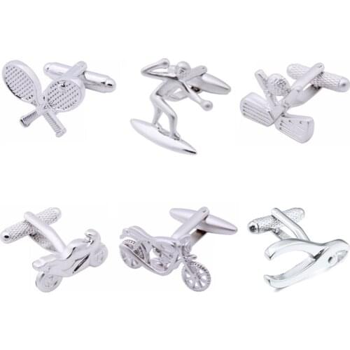 HAWSOW Classic Pure Metal Funny Cufflinks for Men High Quality French Shirt Cufflinks Best Gifts in Party