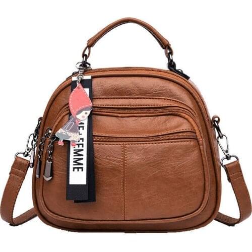 Female Multifunctional Handbag Shoulder Bag Messenger Bag PU Leather Handbag Top Handle Bag Classic Bag For Women New