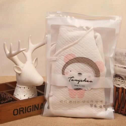 100pcs EVA Transparent zipper ziplock zip lock bag cloth t shirts vest socks packaging storage bags large pouch package