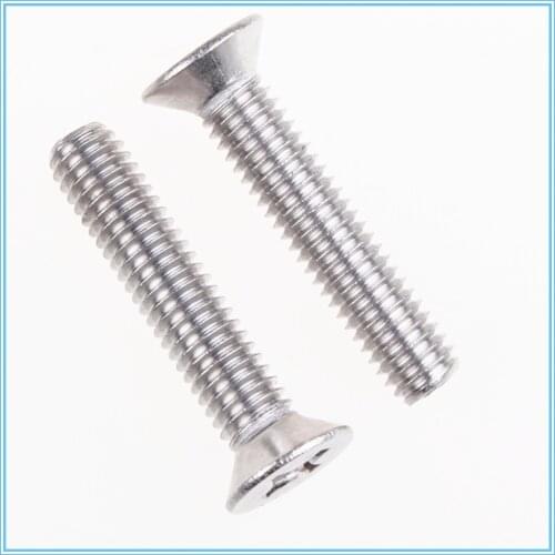 20PCS Iron plated white zinc/color zinc countersunk head screw GB819 cross flat head screw M3/M4/M5*6/8/10/12/16/20/25/30/35mm