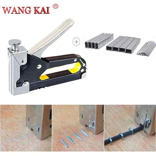 3 IN 1 Heavy Duty Staple Gun for DIY Home Decoration Furniture Stapler Manual andFixing Material Manual Nail Gun
