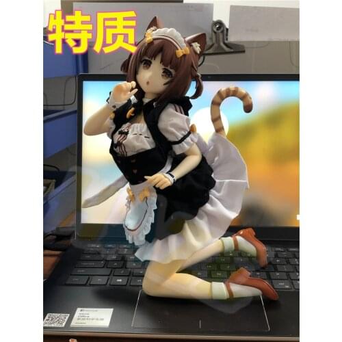 Anime Nekopara Maid Azuki Sexy Soft Chest 1/4 Figure Model Toy 23cm New