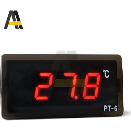 Digital Car AC 220V Thermometer Vehicle Temperature Meter Monitor PT-6 Automotive Thermometer with NTC Sensor