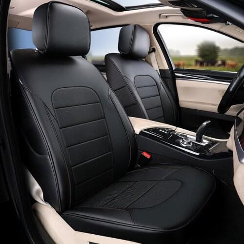 Custom Fit Car Seat Covers for Subaru XV 2019 2020 Accessories Genuine Leather & Leatherette Car Seats Cover Protectors Full Set