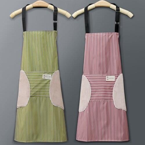 Household kitchen apron summer thin section waterproof and oil-proof wipeable ultra-thin waist custom