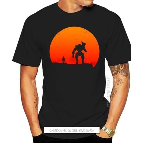 Titan Respawn Entertainment Titanfall 2 Classic Tshirts Sunset Shooter Game Funny Designers Fathers Day Men Cotton T Shirt