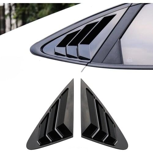 Applicable To Modern For Mistra Car Side Vent Carbon Fiber ABS Black Window Shutter Cover Spoiler Decorative Accessories 2014-20