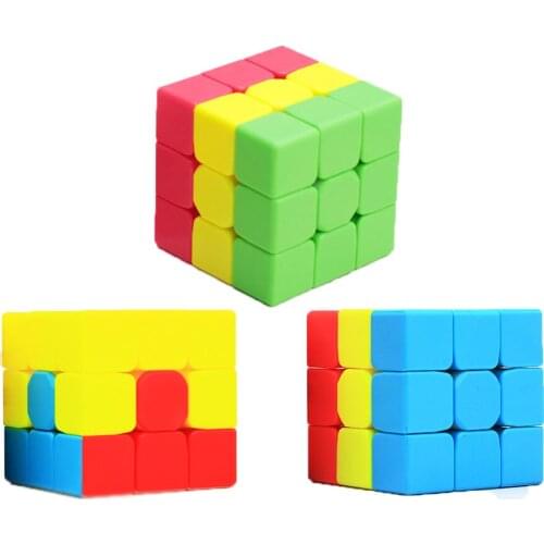 Sandwich Shape Magic Cube 3x3x3 Hamburg Speed Puzzle Cube Educational Toys For Children Game Colorful Magico Cubo