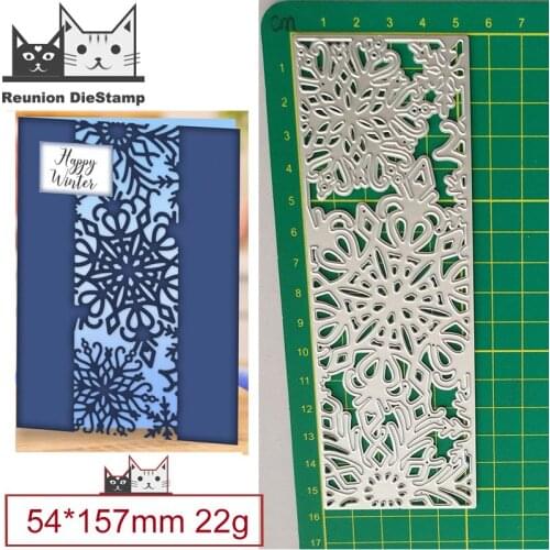 Metal Cutting Dies Christmas Snowflake Lace Cut Die Mold Card Scrapbook Paper Craft Knife Mould Blade Punch Stencils