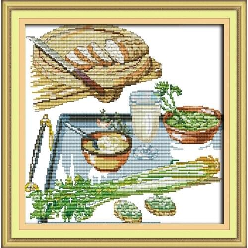 Corner of the kitchen 2 cross stitch kit animal18ct 14ct 11ct count print stitching embroidery DIY handmade needlework plus