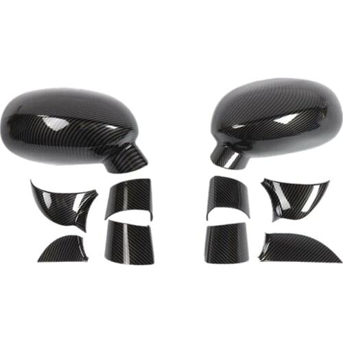 AU04 -Side Rearview Mirrors Shell Trim Cover Decoration ABS for Dodge Challenger 2009-2020 Accessories