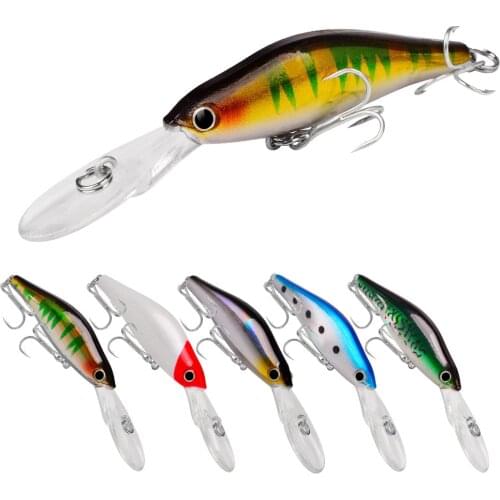 POETRYYI 1pcs Minnow Fishing Lure 10cm 7g Suspension Artificial Hard Bait Bass Wobbler Lures Crankbait Pike Treble Hooks Tackle